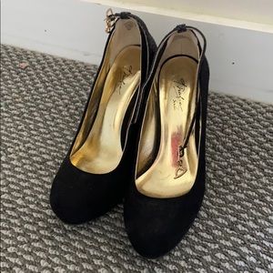 New wedges black shoes